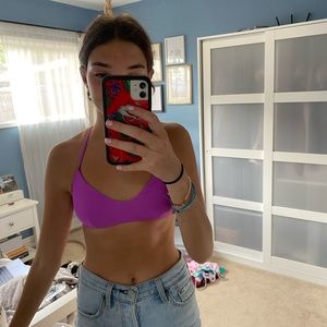 Purple bikini top